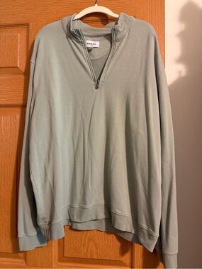 Goodfellow & Co Men's Sage Green Quarter-Zip Sweater
